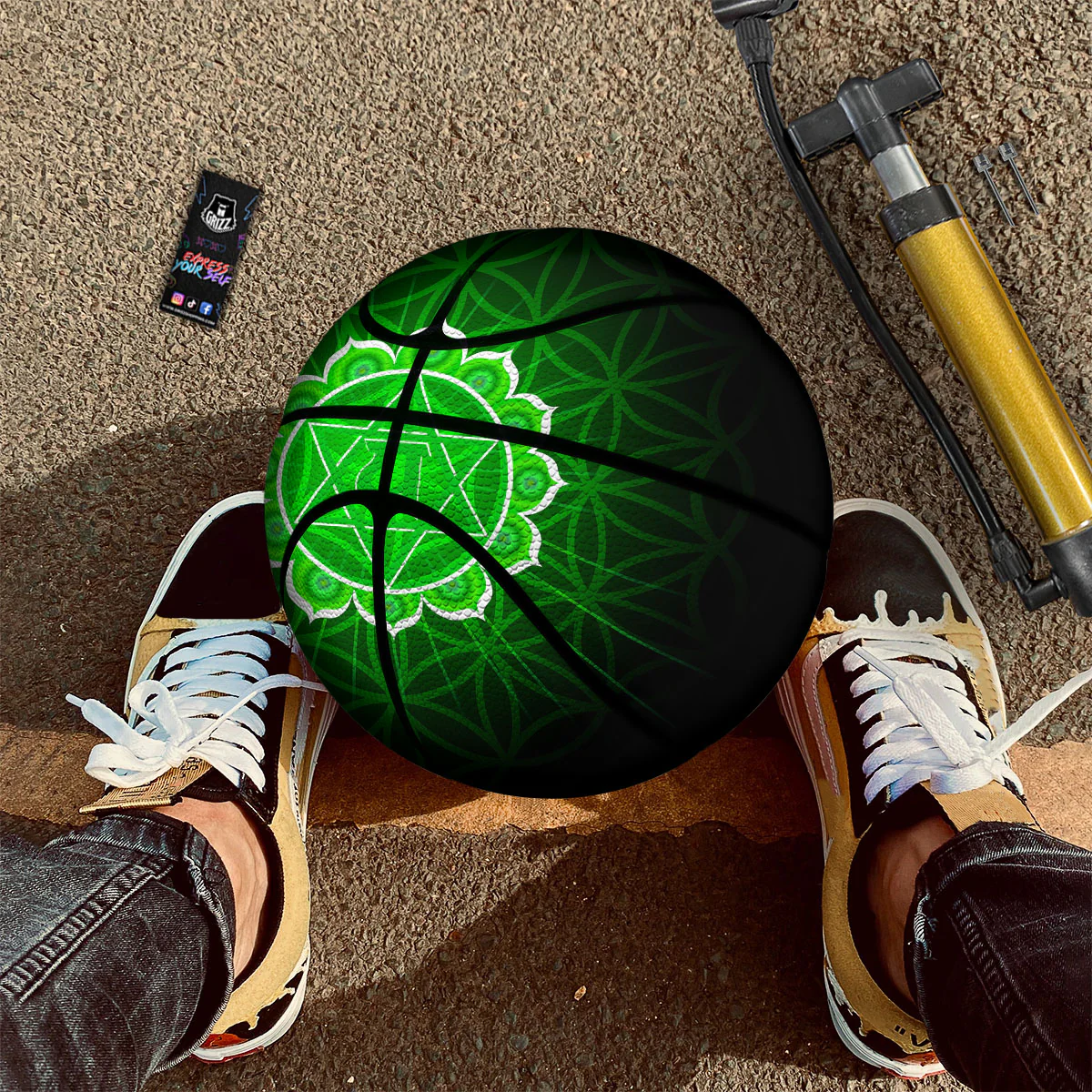 Spiritual Anahata Chakra Print Basketball - Image 2