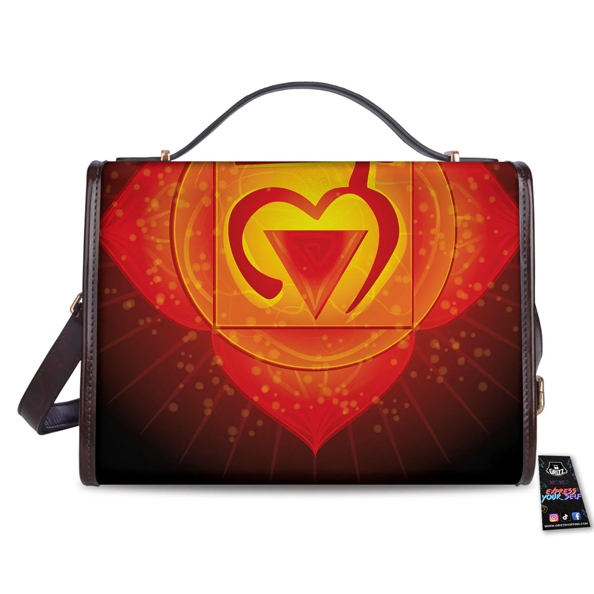 Spiritual Muladhara Chakra Print Women's Satchel Bag - Image 2
