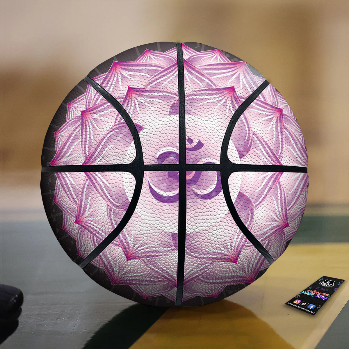 Spiritual Sahasrara Chakra Print Basketball