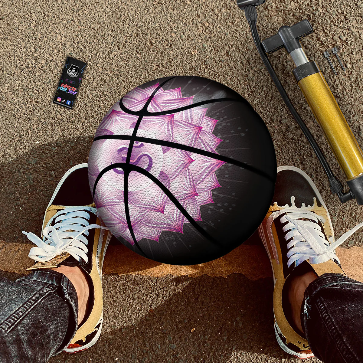Spiritual Sahasrara Chakra Print Basketball - Image 2