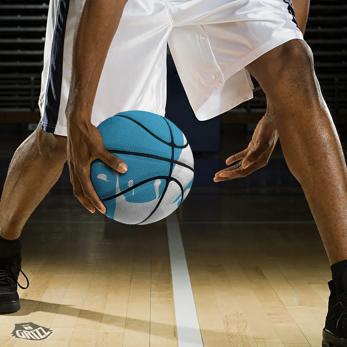 Splash Milk Print Basketball - Image 3