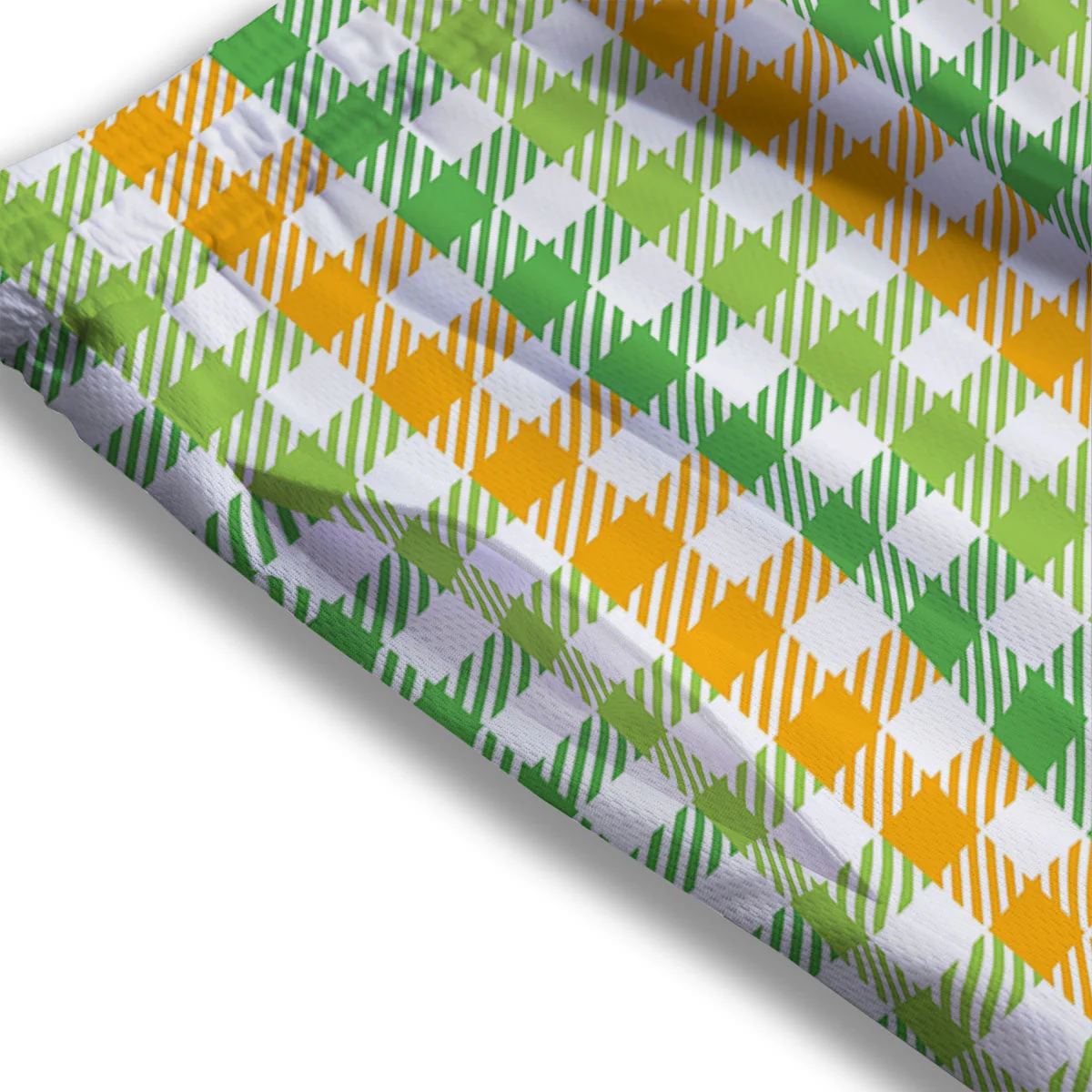 St. Patrick's Day Plaid Print Mesh Shorts - Image 3