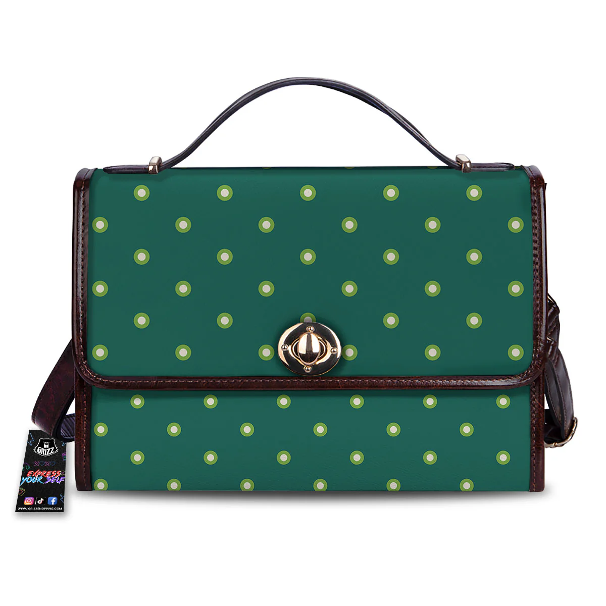 St. Patrick's Day Polka Dot Irish Print Women's Satchel Bag