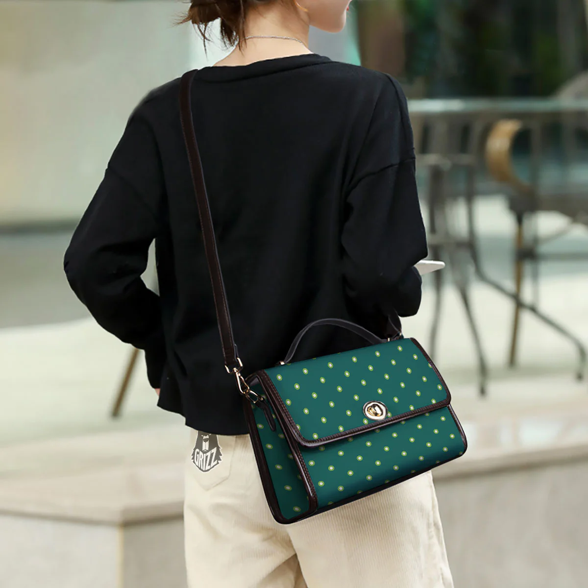 St. Patrick's Day Polka Dot Irish Print Women's Satchel Bag - Image 3