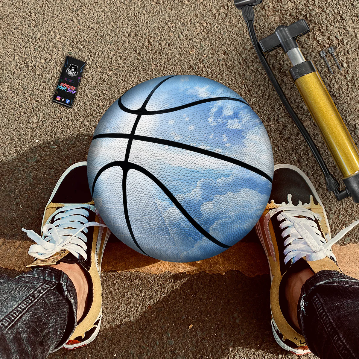Stairs To Heaven Print Basketball - Image 2
