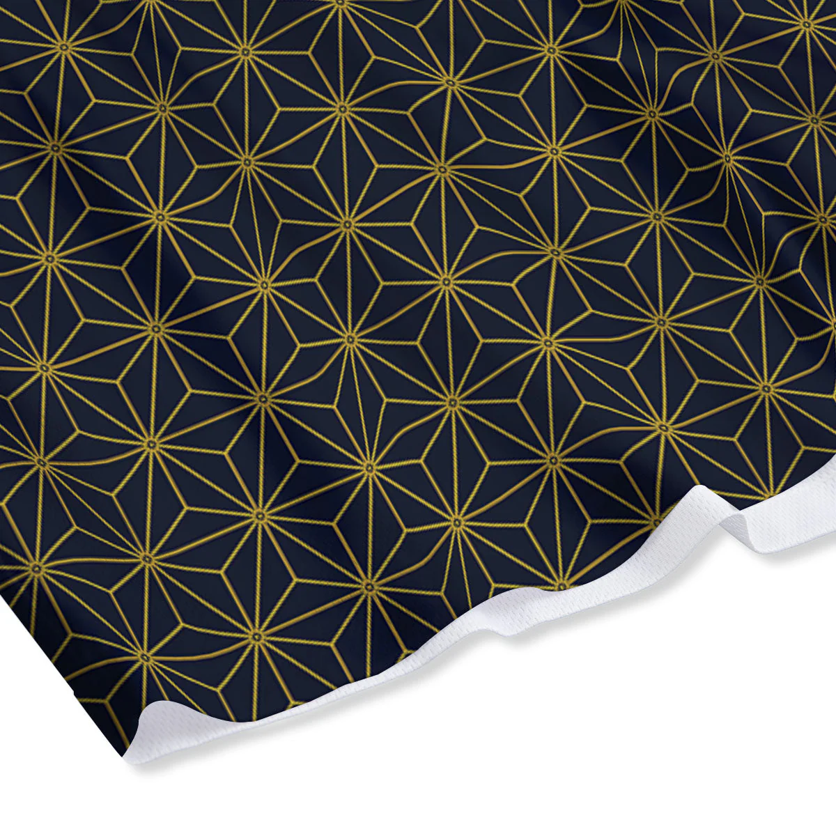 Star Geometric Print Pattern Mesh Shorts - Image 4