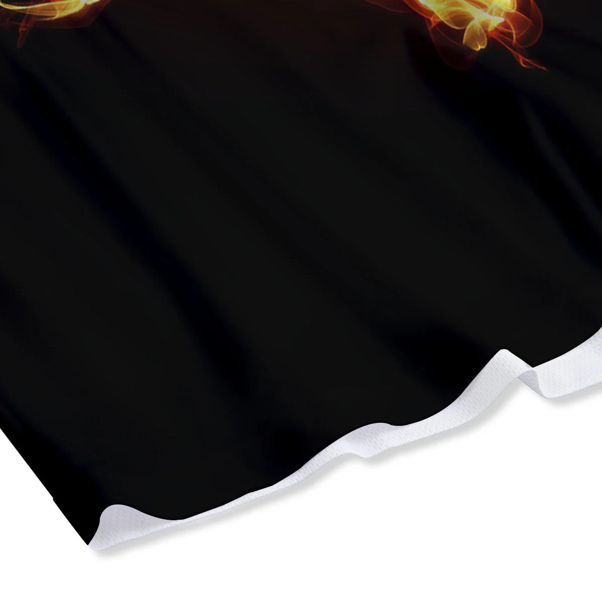 Star Of David Fiery Print Mesh Shorts - Image 4
