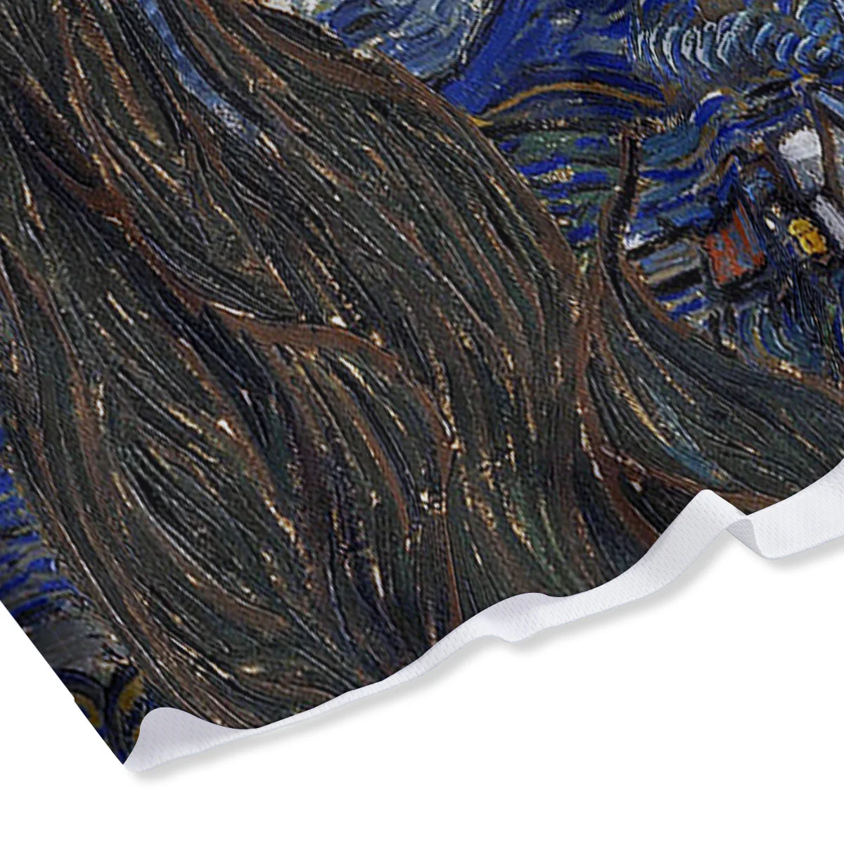 Starry Night Print Mesh Shorts - Image 4