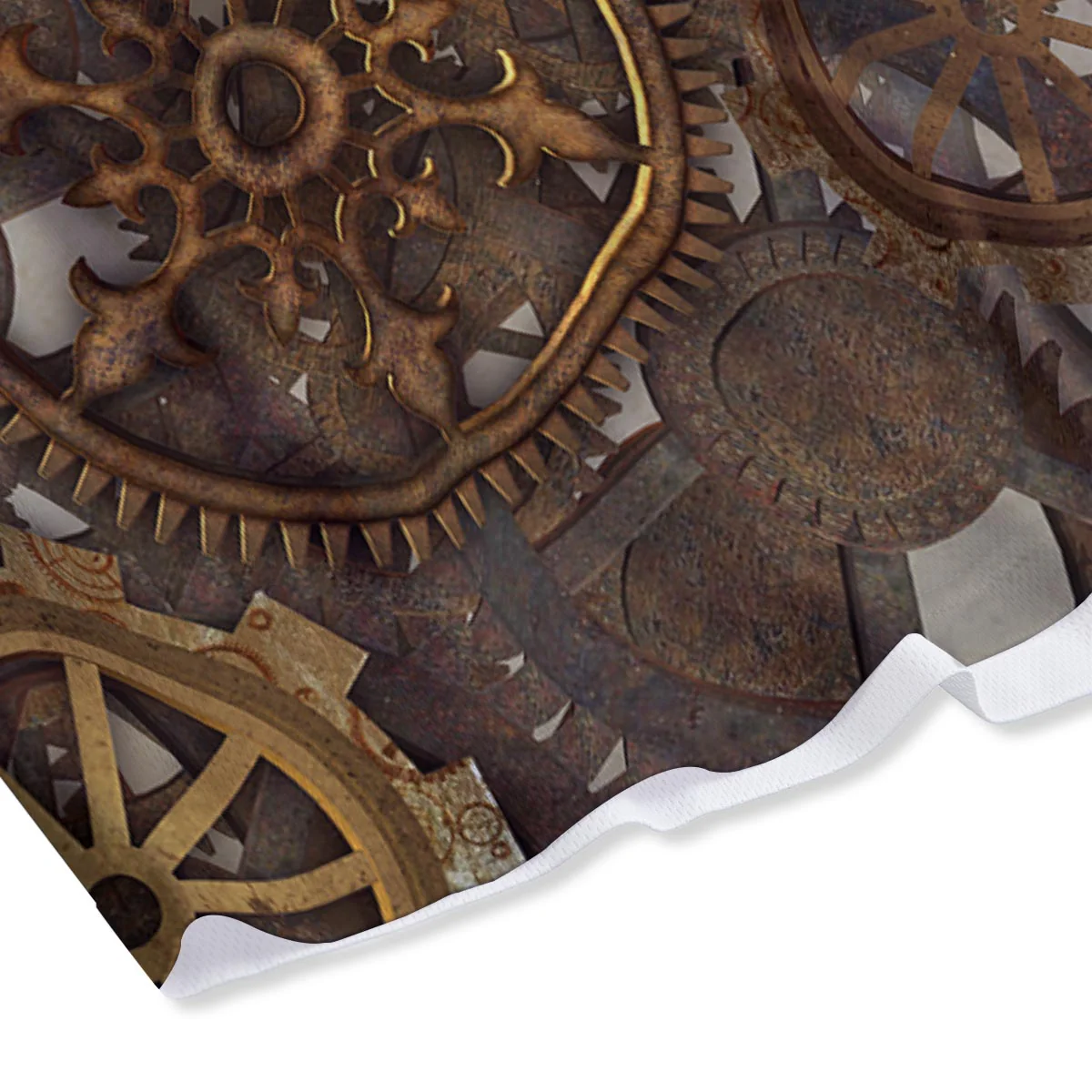 Steampunk Gears Clock Print Mesh Shorts - Image 4