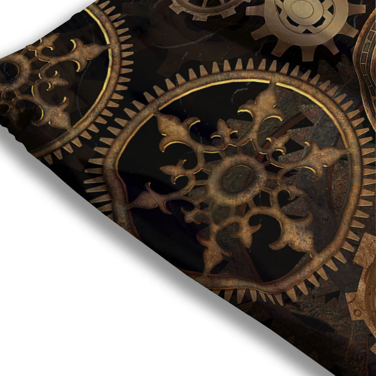 Steampunk Gears Vintage Print Mesh Shorts - Image 3
