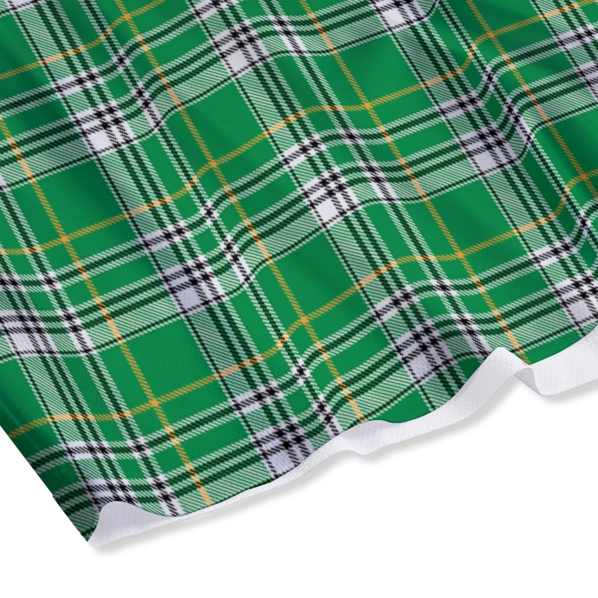 Stewart Plaid Saint Patrick's Day Print Pattern Mesh Shorts - Image 4