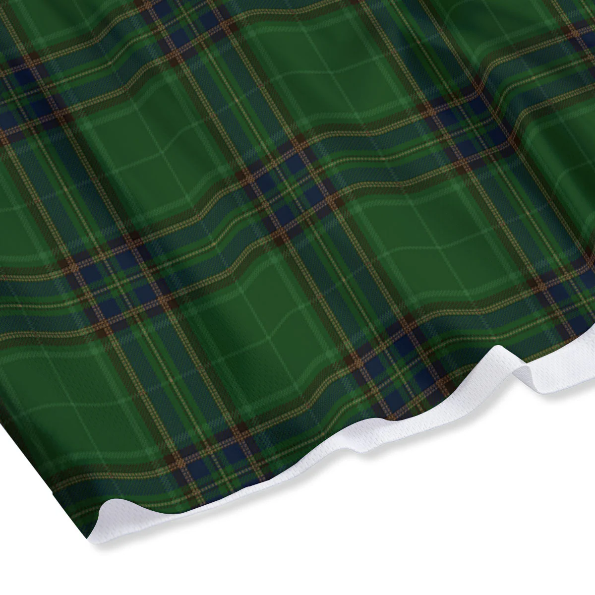 Stewart Tartan Blue And Green Print Mesh Shorts - Image 4