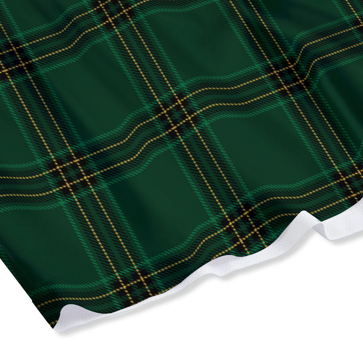 Stewart Tartan Green Print Pattern Mesh Shorts - Image 4