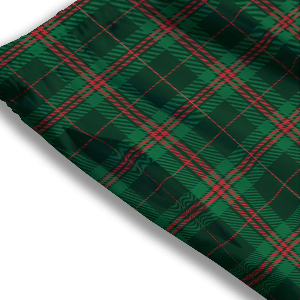Stewart Tartan Red And Green Print Mesh Shorts - Image 3