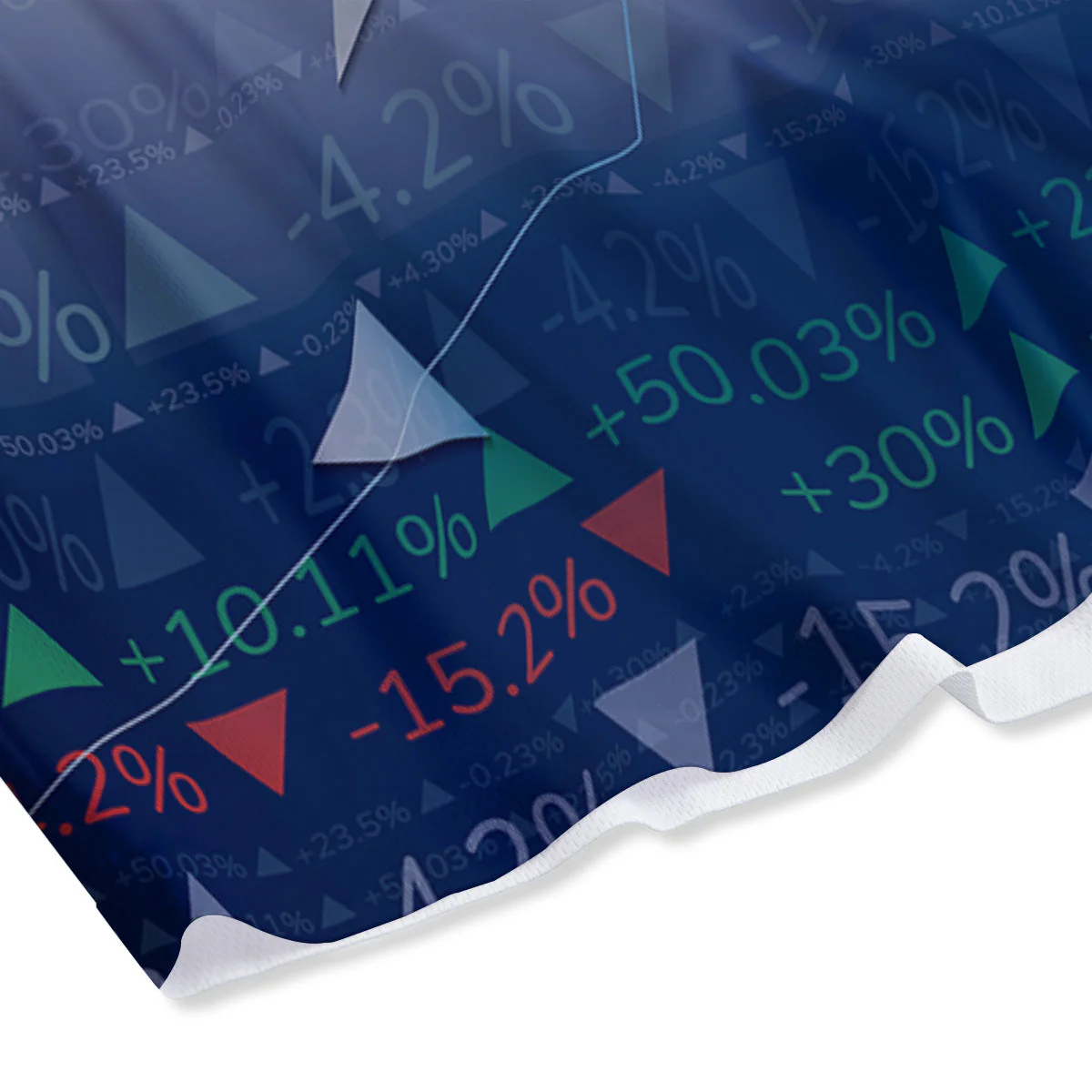 Stock Market Bear And Bull Print Mesh Shorts - Image 4