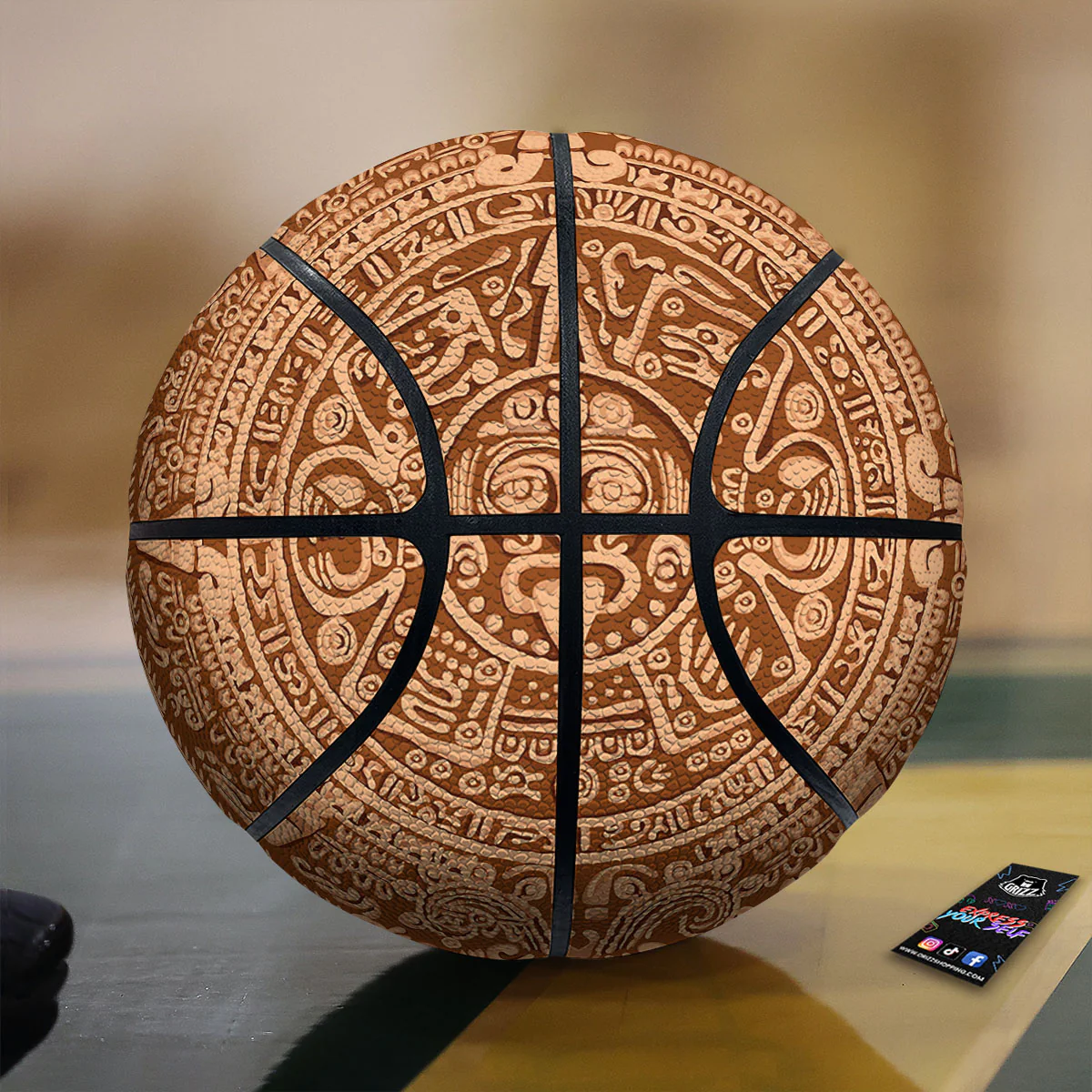 Stone Mayan Print Basketball