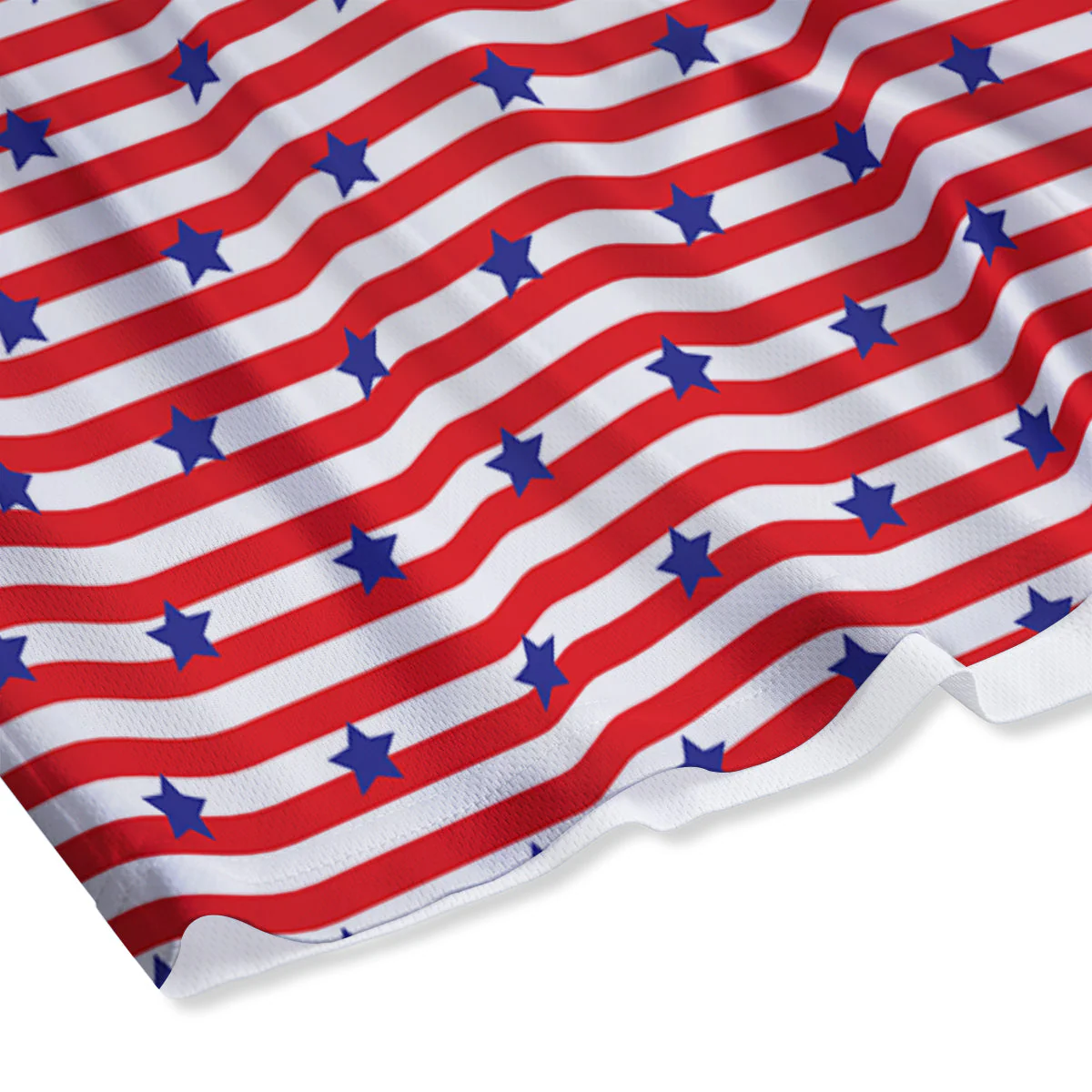 Striped USA Patriotic Print Pattern Mesh Shorts - Image 4