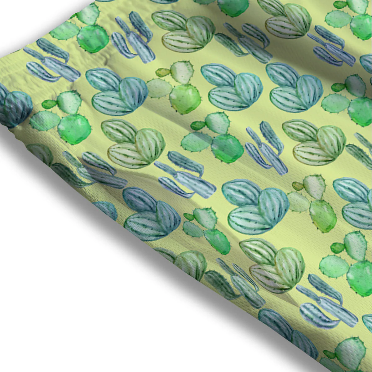 Succulent And Pastel Cactus Print Mesh Shorts - Image 3