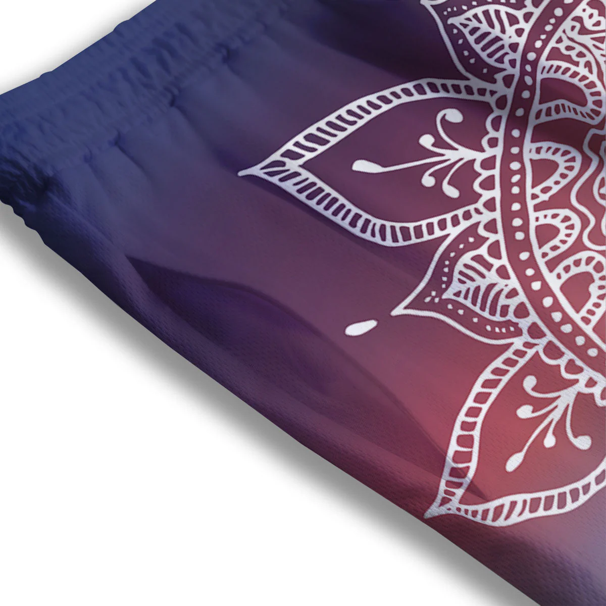 Sun Mandala Print Mesh Shorts - Image 3