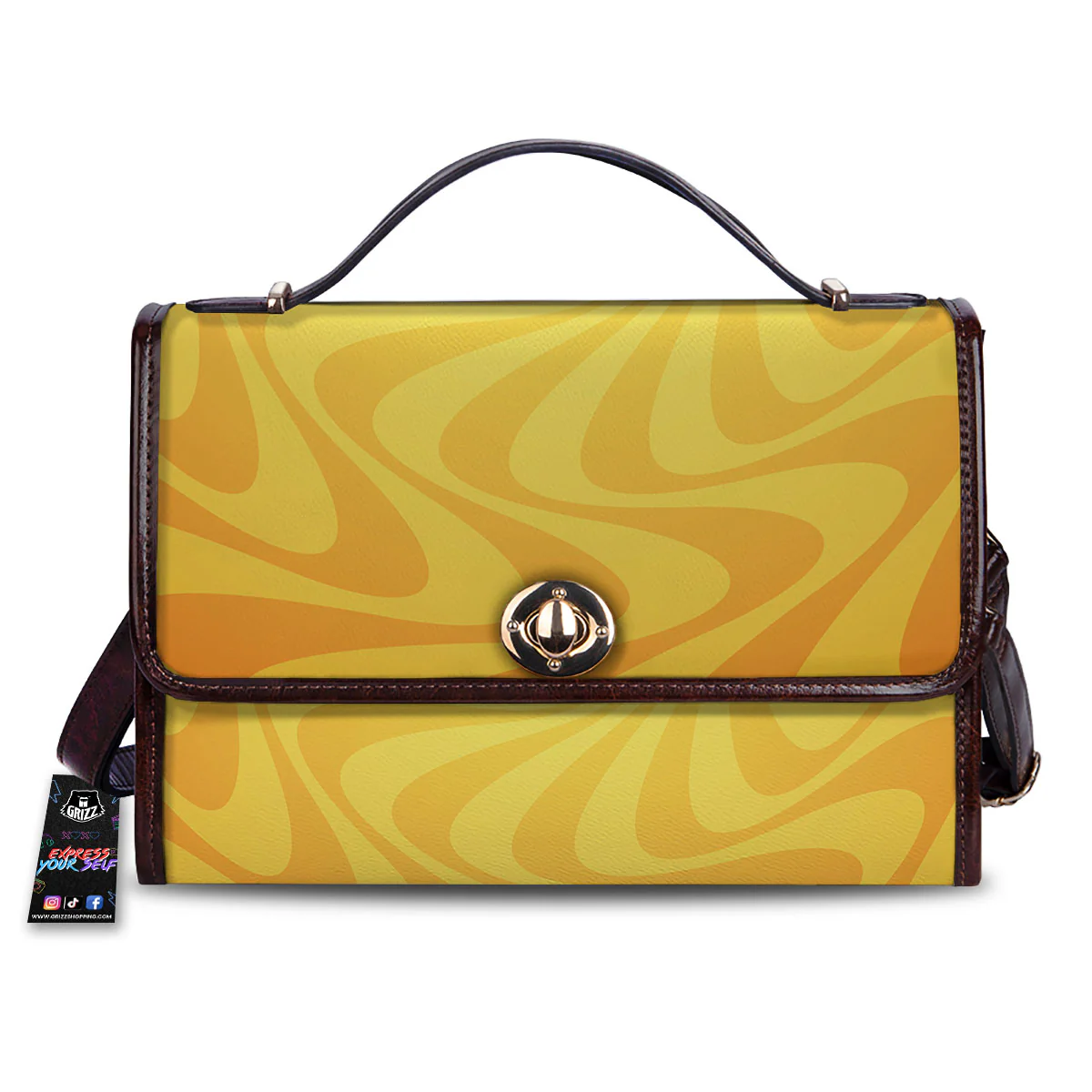 Sun Psychedelic Burning Print Women's Satchel Bag
