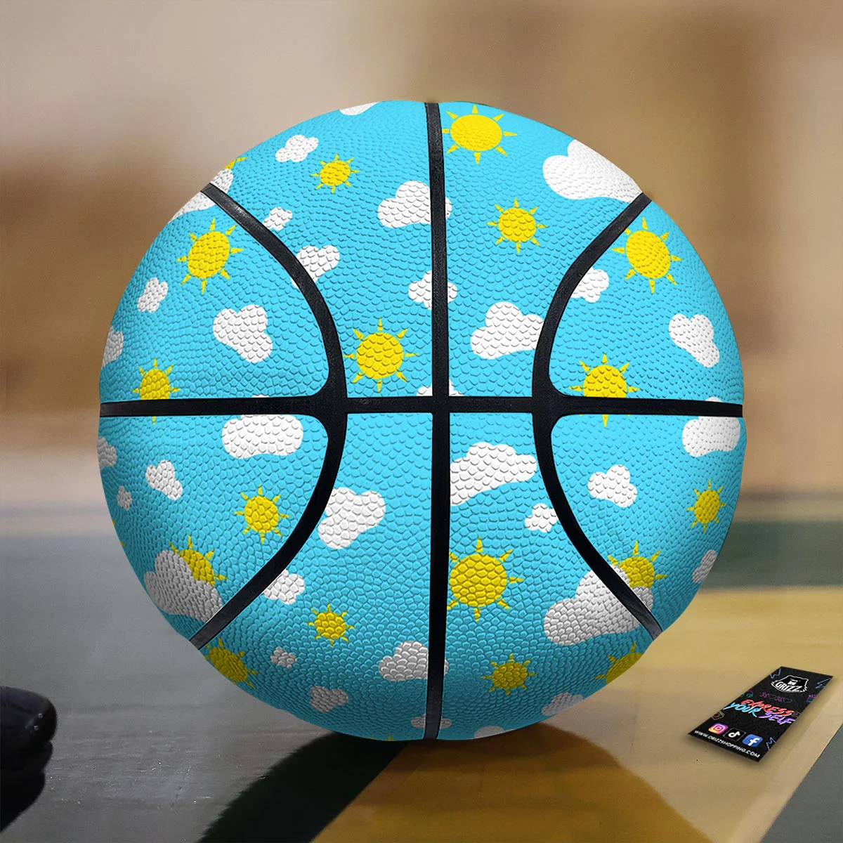 Sun Shiny Print Pattern Basketball