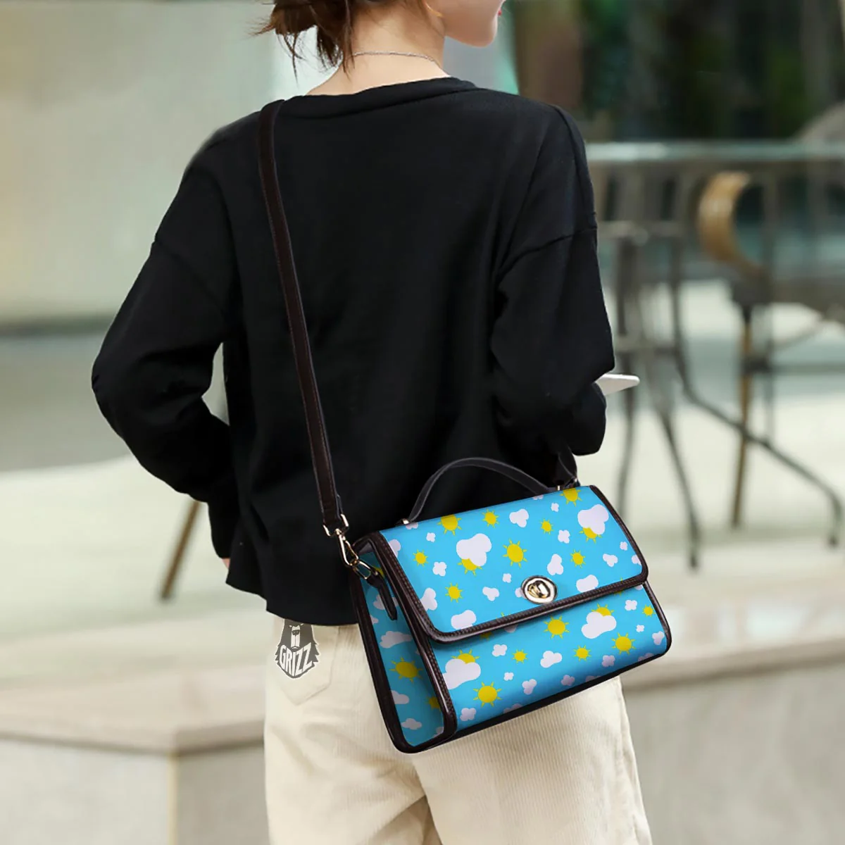Sun Shiny Print Pattern Women's Satchel Bag - Image 3