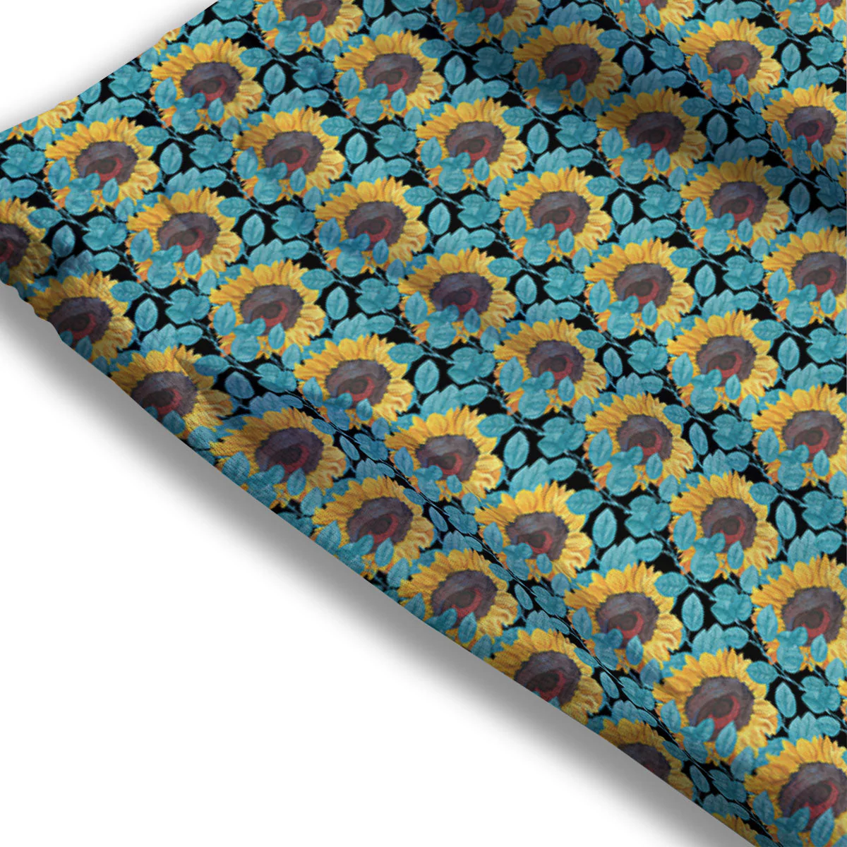 Sunflower Blue Print Pattern Mesh Shorts - Image 3