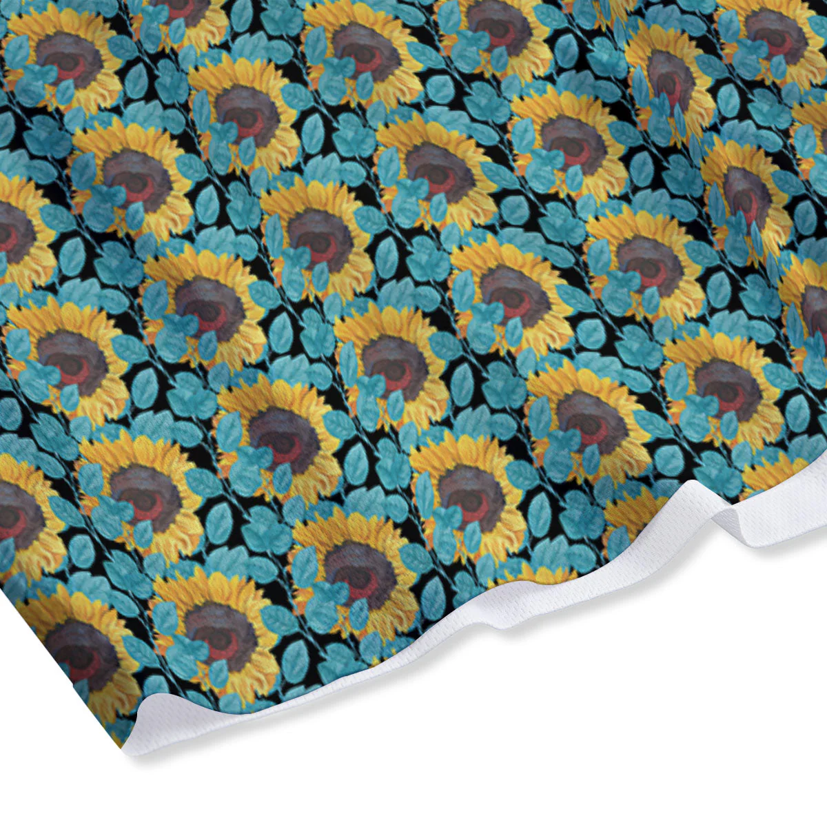 Sunflower Blue Print Pattern Mesh Shorts - Image 4