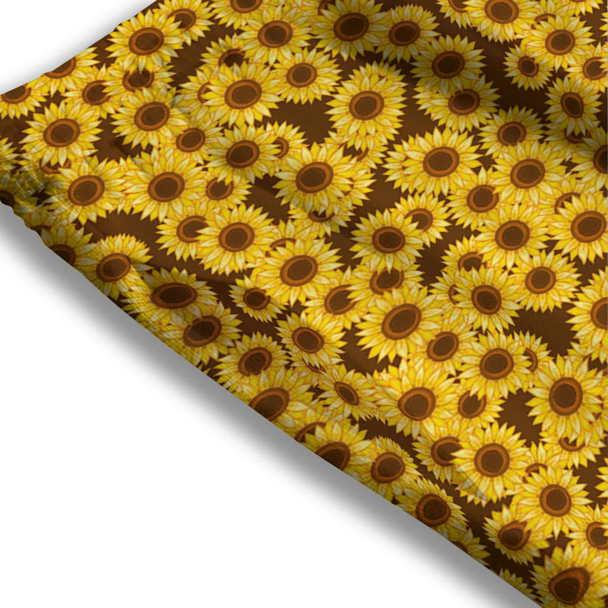 Sunflower Brown Print Pattern Mesh Shorts - Image 3