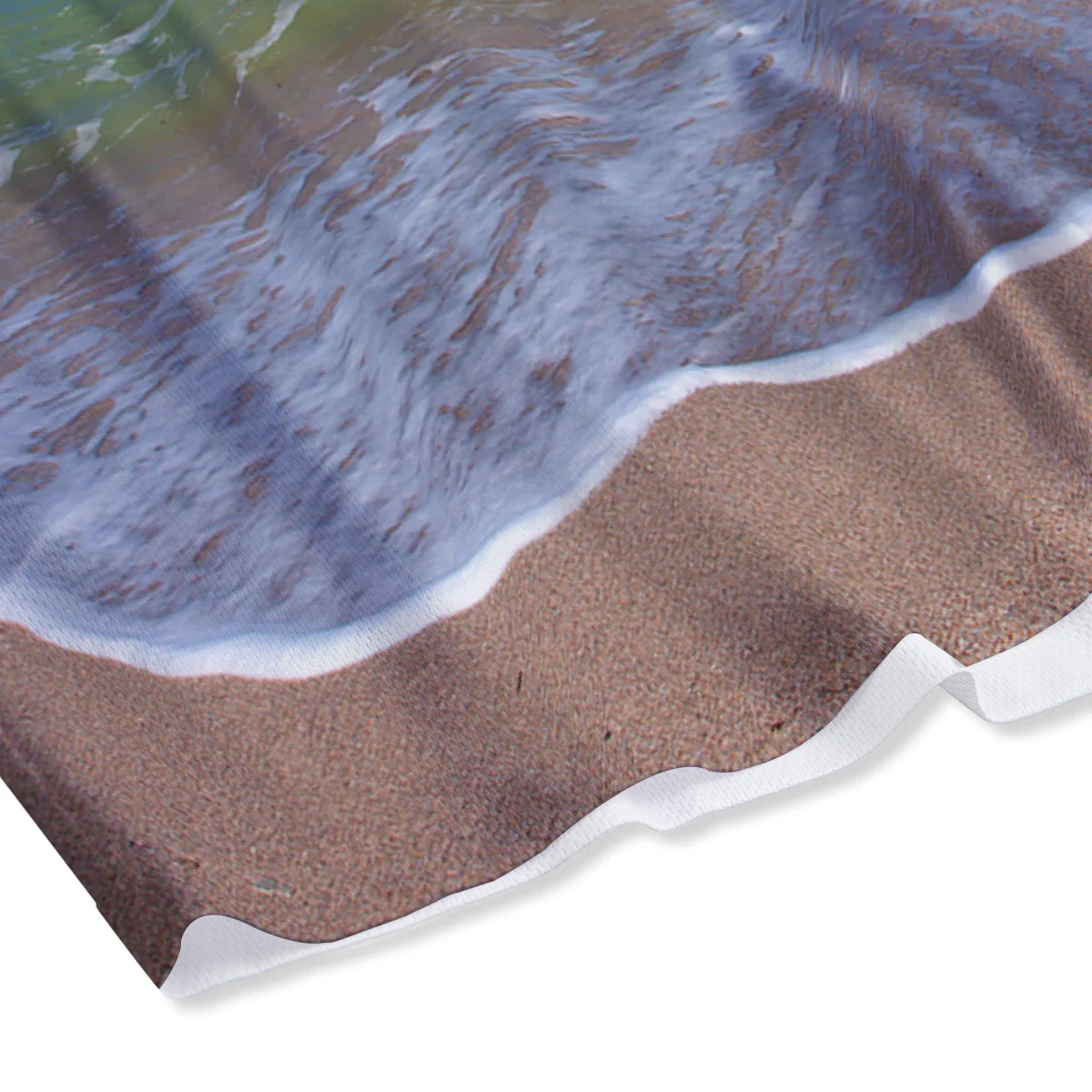 Sunset And Rainbow On Beach Print Mesh Shorts - Image 4