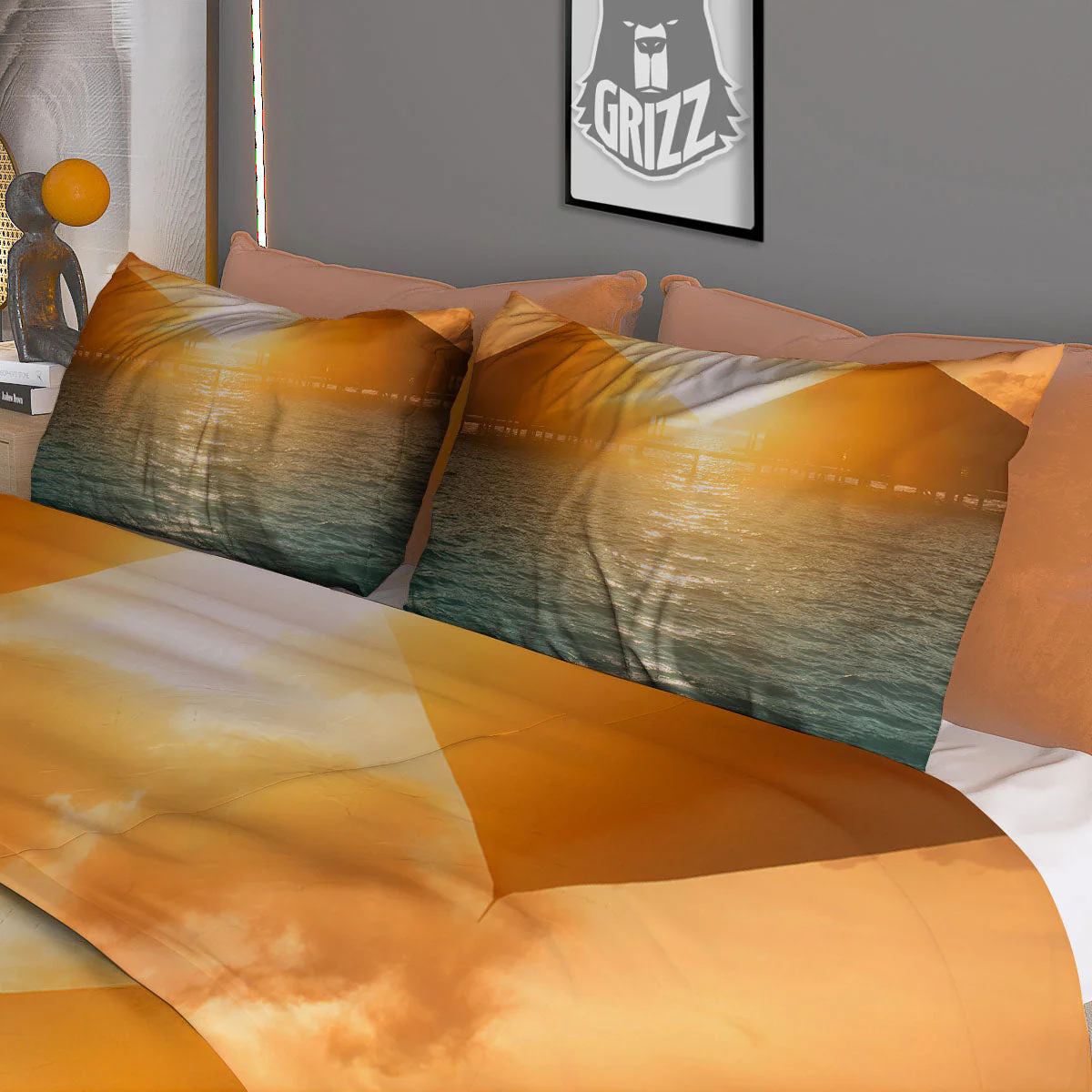 Sunset Maldives Print Duvet Cover Bedding Set - Image 3