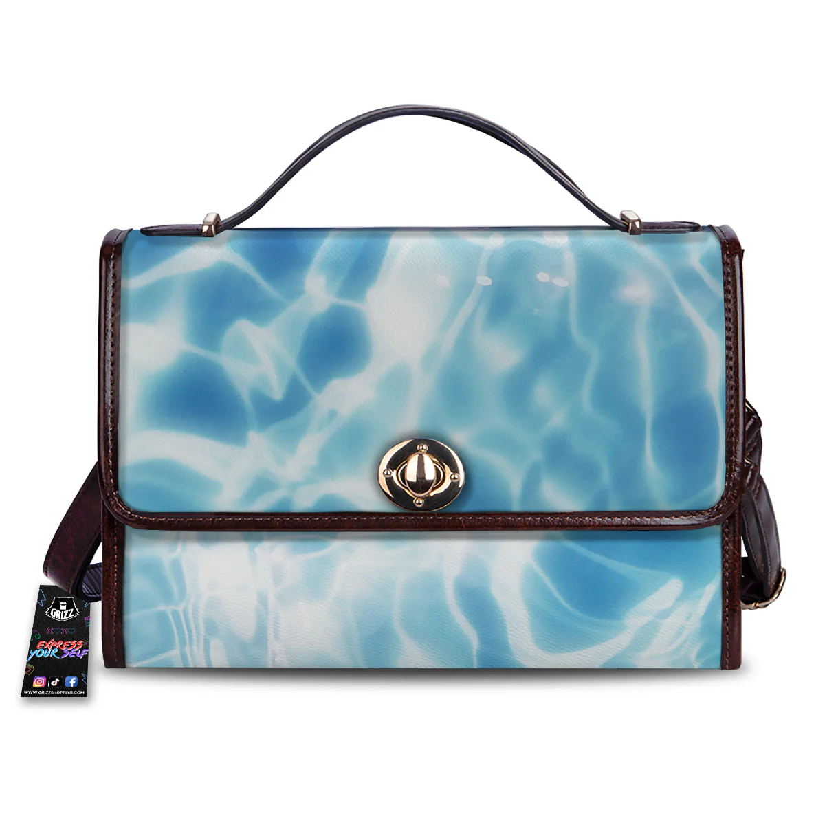 Surface Pool Water Print Women's Satchel Bag
