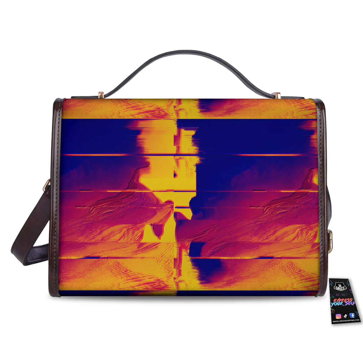 Surface Psychedelic Print Pattern Women's Satchel Bag - Image 2