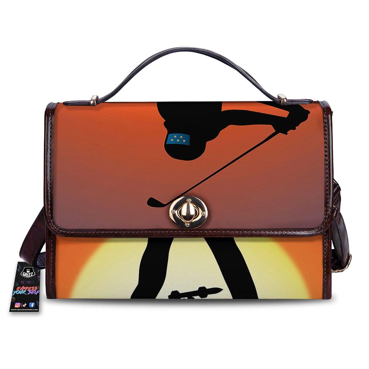 Swing Pro Golf Print Women's Satchel Bag