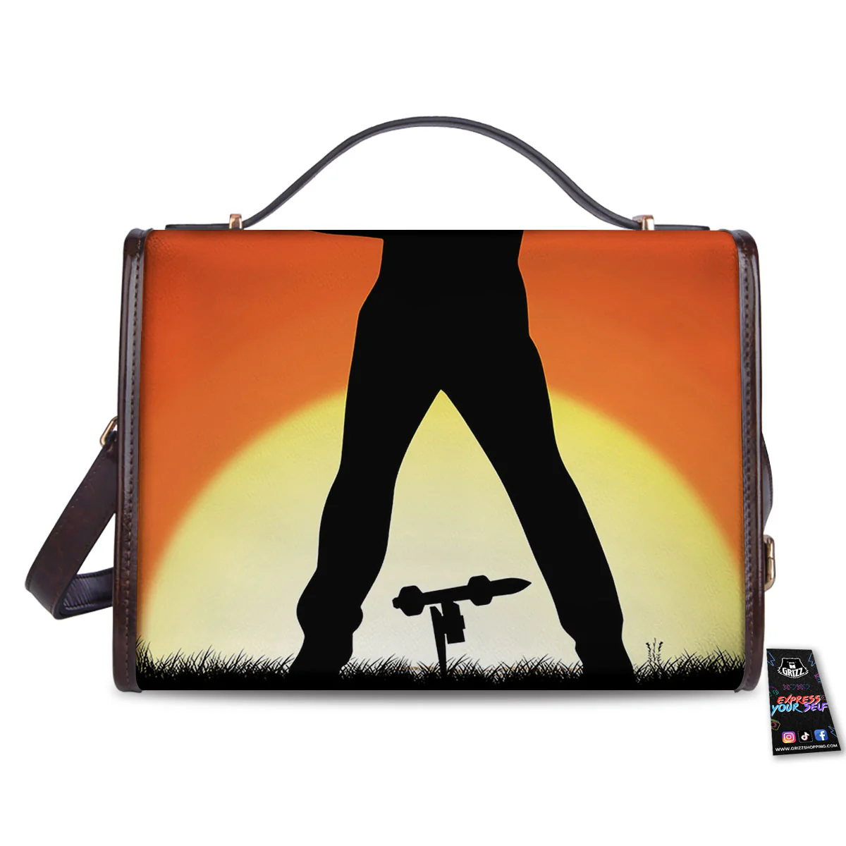 Swing Pro Golf Print Women's Satchel Bag - Image 2