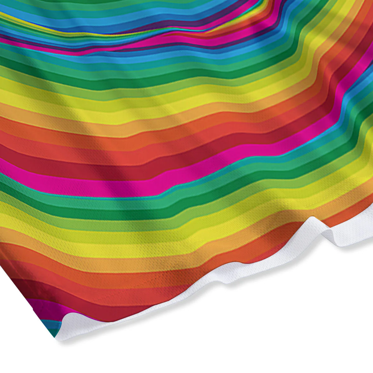 Swirl Candy Rainbow Print Mesh Shorts - Image 4