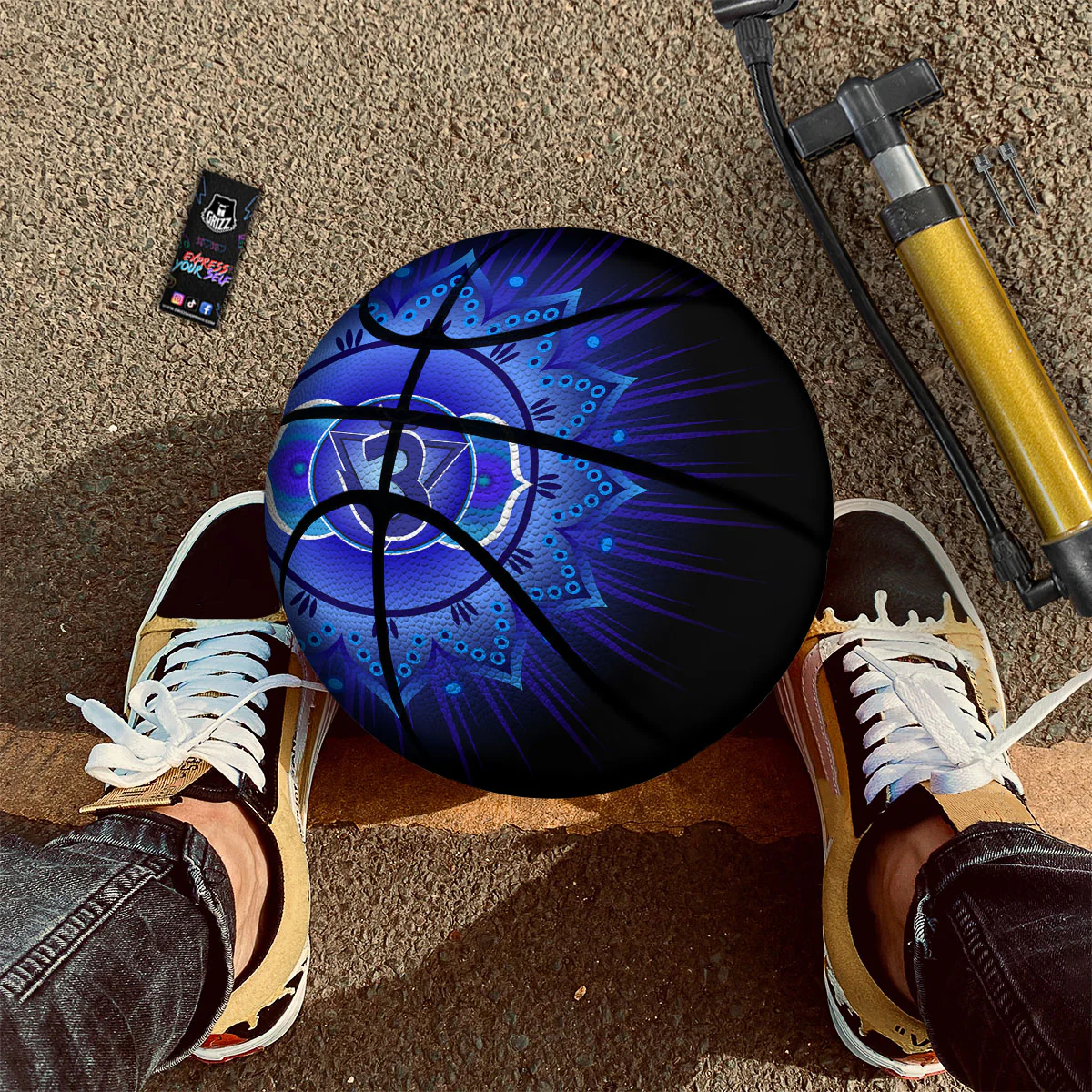 Symbol Ajna Chakra Print Basketball - Image 2