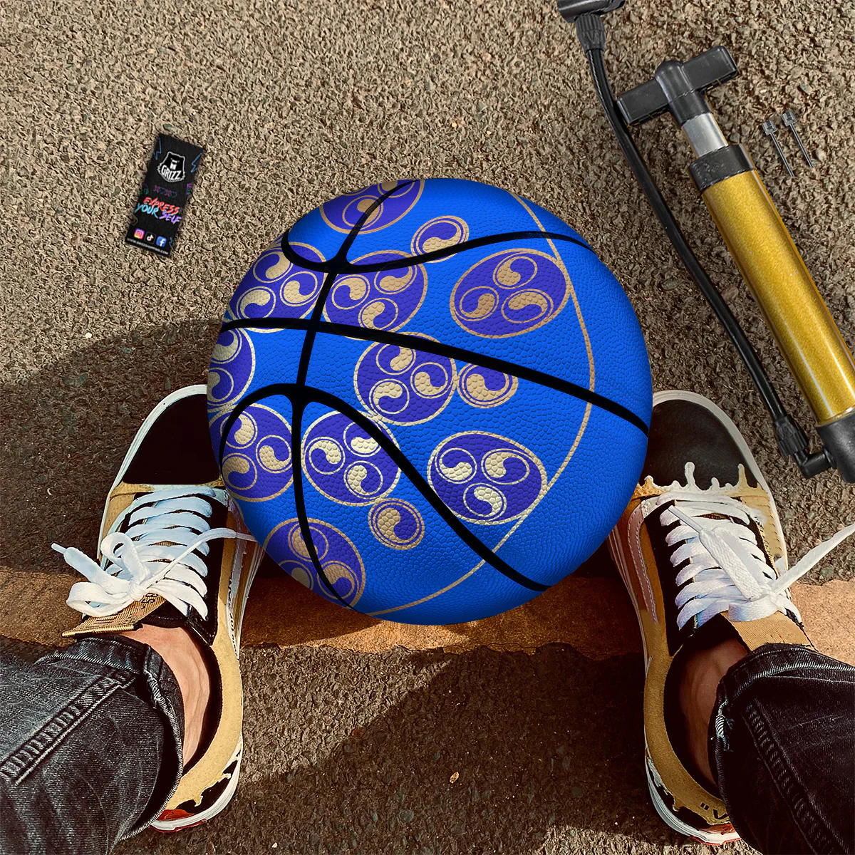 Symbol Blue Celtic Print Basketball - Image 2