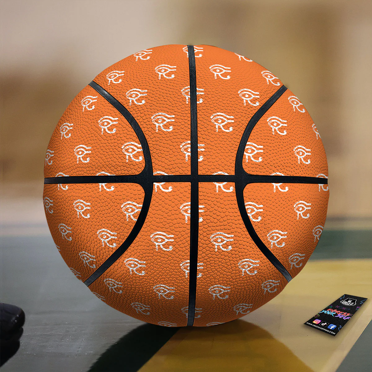 Symbol Eye Of Horus Pattern Basketball