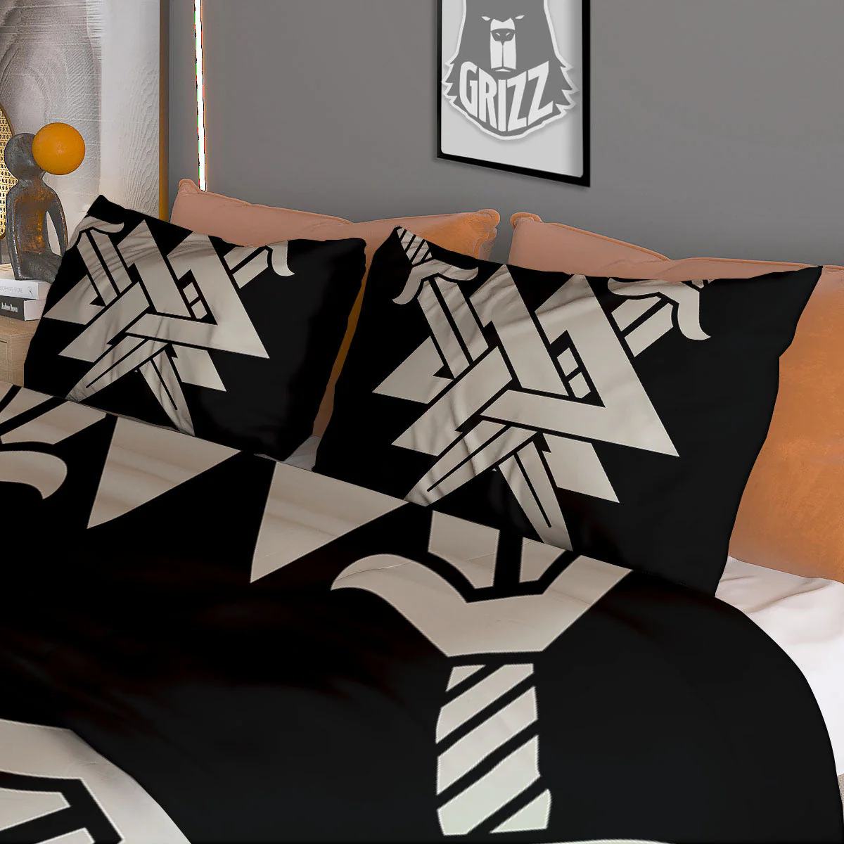 Symbol Viking Valhalla Print Duvet Cover Bedding Set - Image 3
