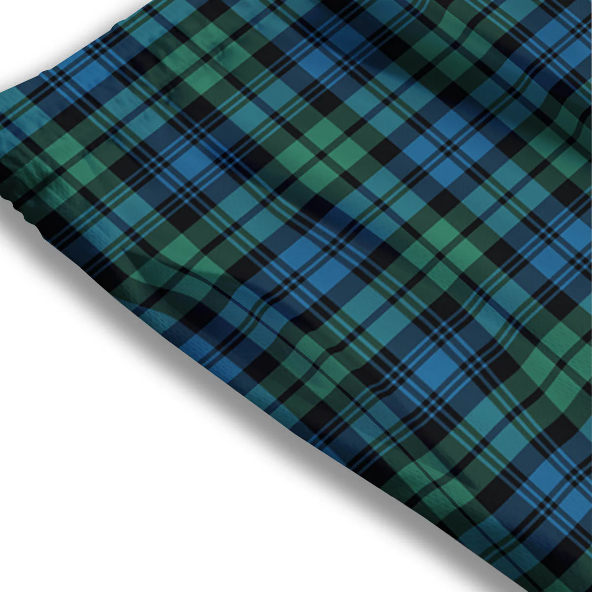 Tartan Clan Campbell Print Pattern Mesh Shorts - Image 3