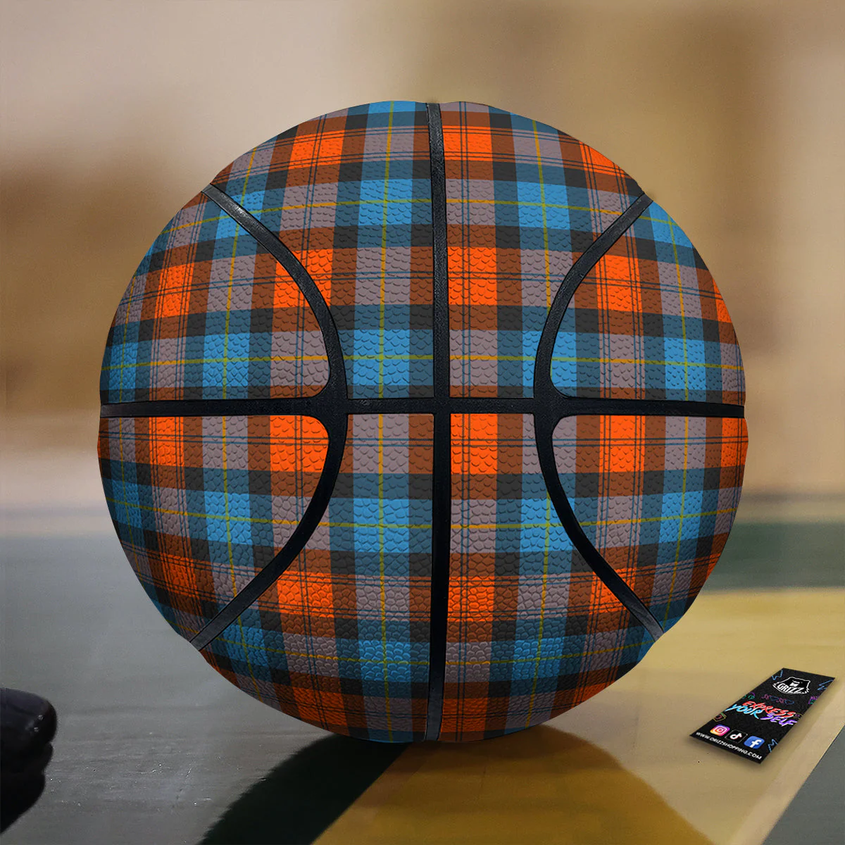 Tartan Western Print Pattern Basketball