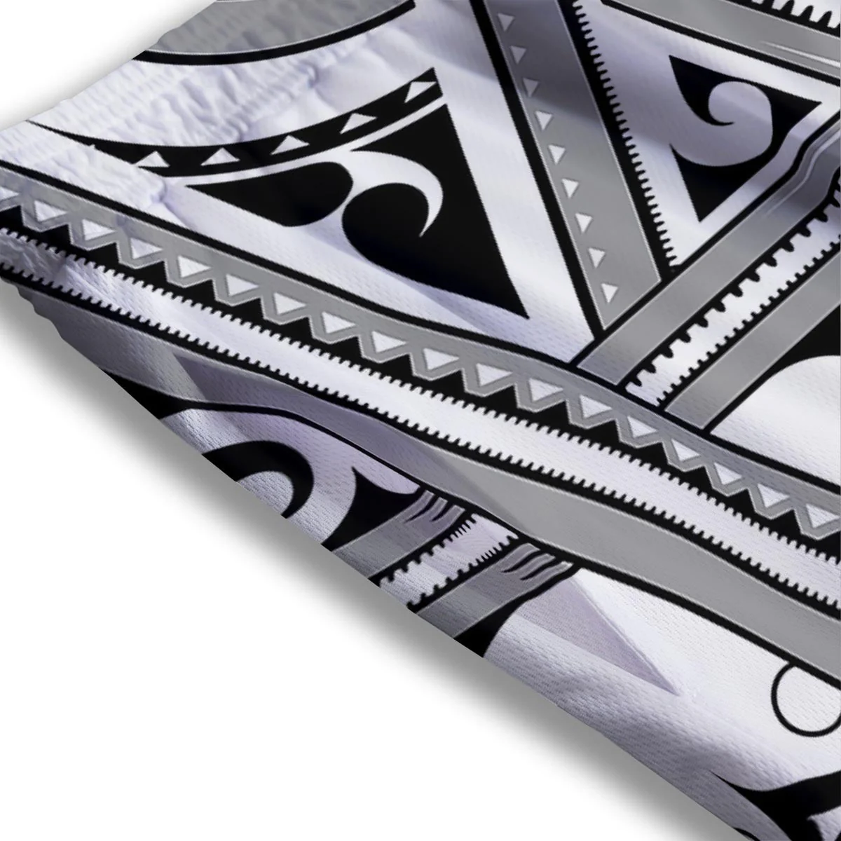 Tatto Polynesian Tribal Maori Print Mesh Shorts - Image 3