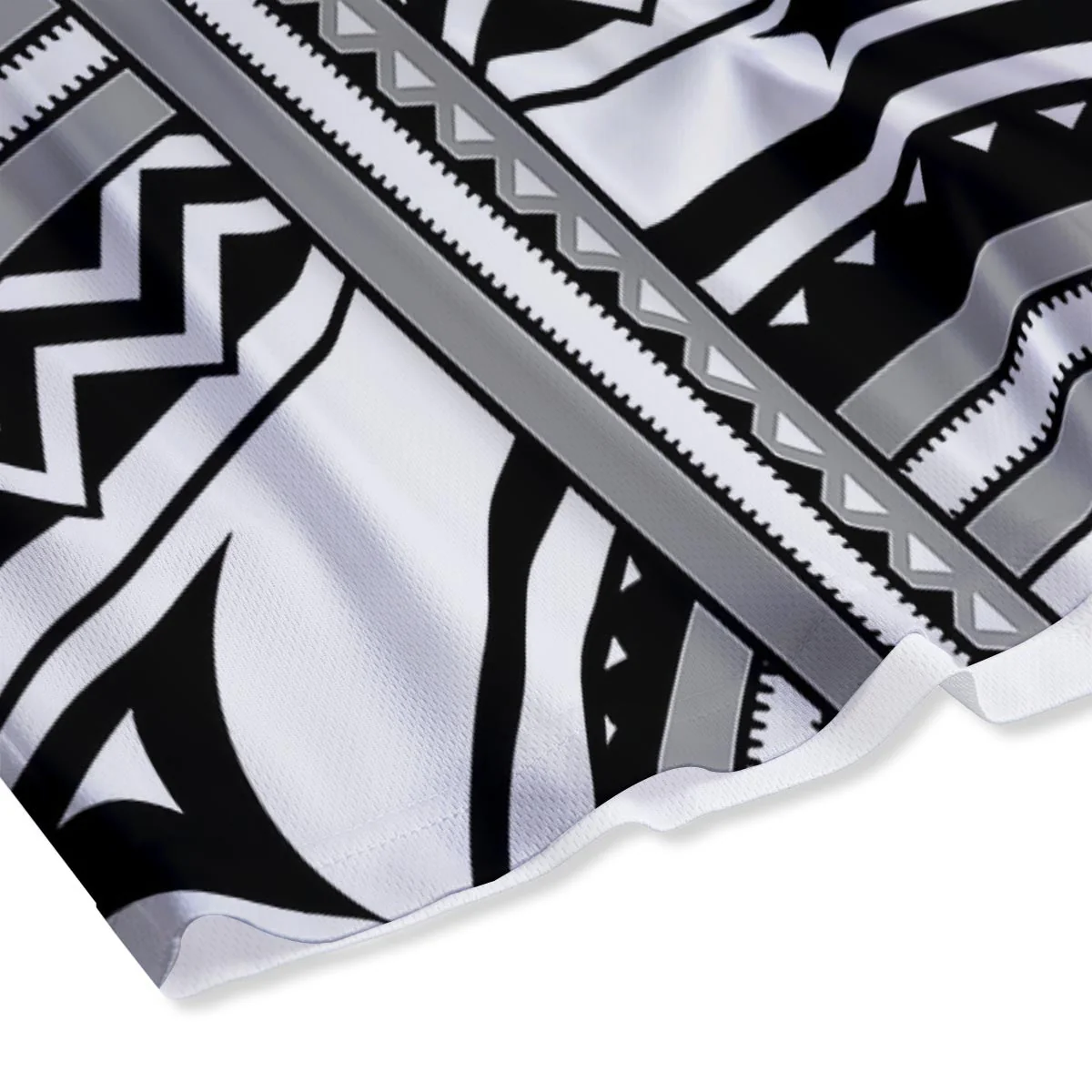 Tatto Polynesian Tribal Maori Print Mesh Shorts - Image 4