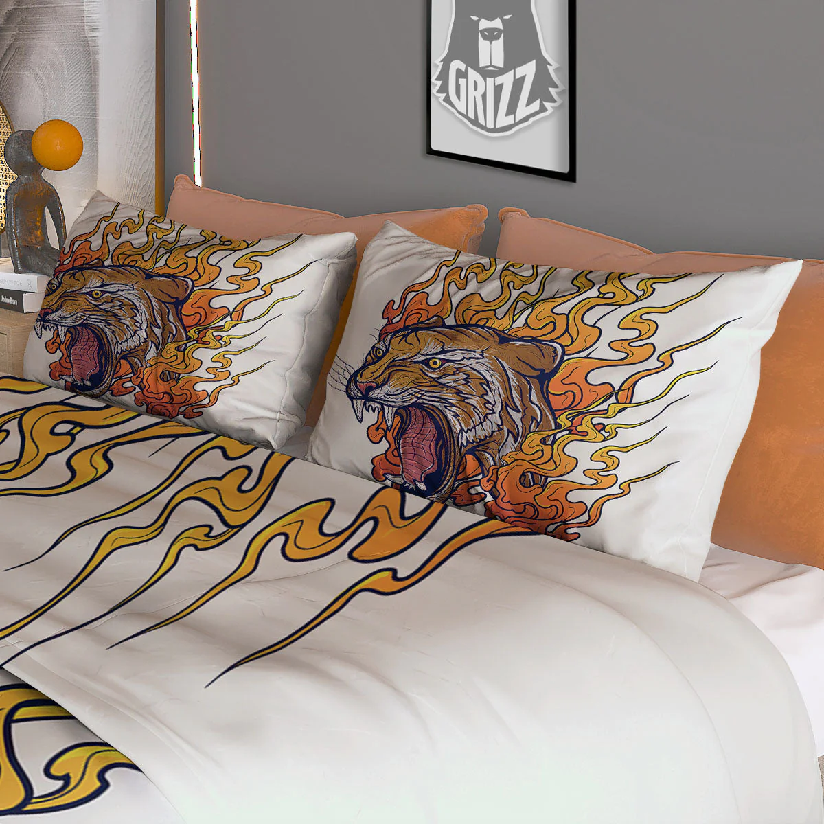 Tattoo Japanese Tiger Print Duvet Cover Bedding Set - Image 3
