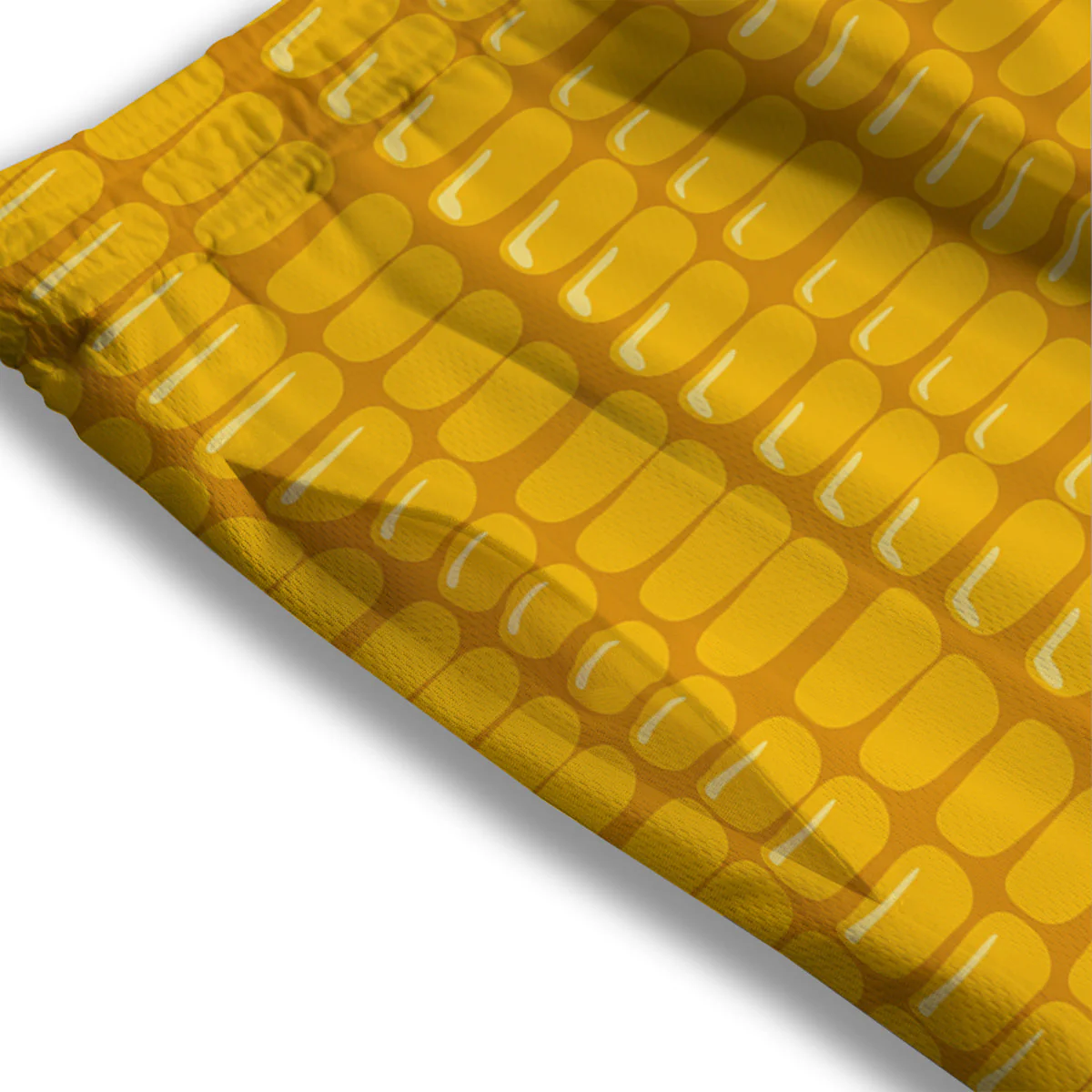 Texture Corn Print Mesh Shorts - Image 3