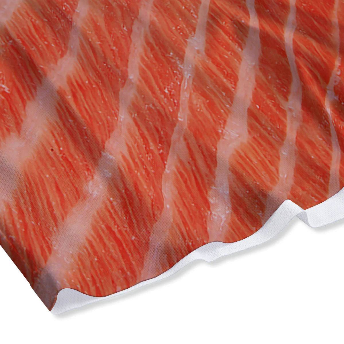 Texture Salmon Print Mesh Shorts - Image 4