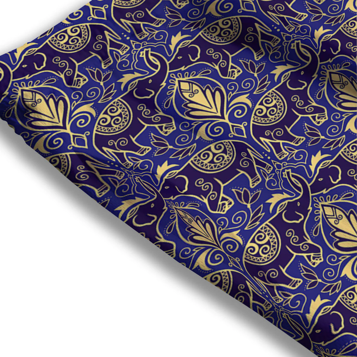 Thai Ethnic Elephant Print Pattern Mesh Shorts - Image 3