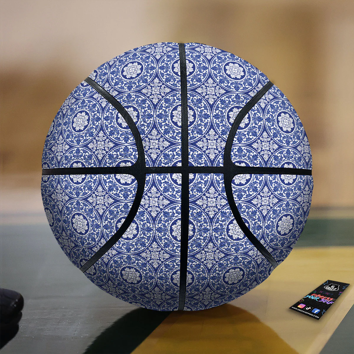 Thai Ethnic Print Pattern Basketball
