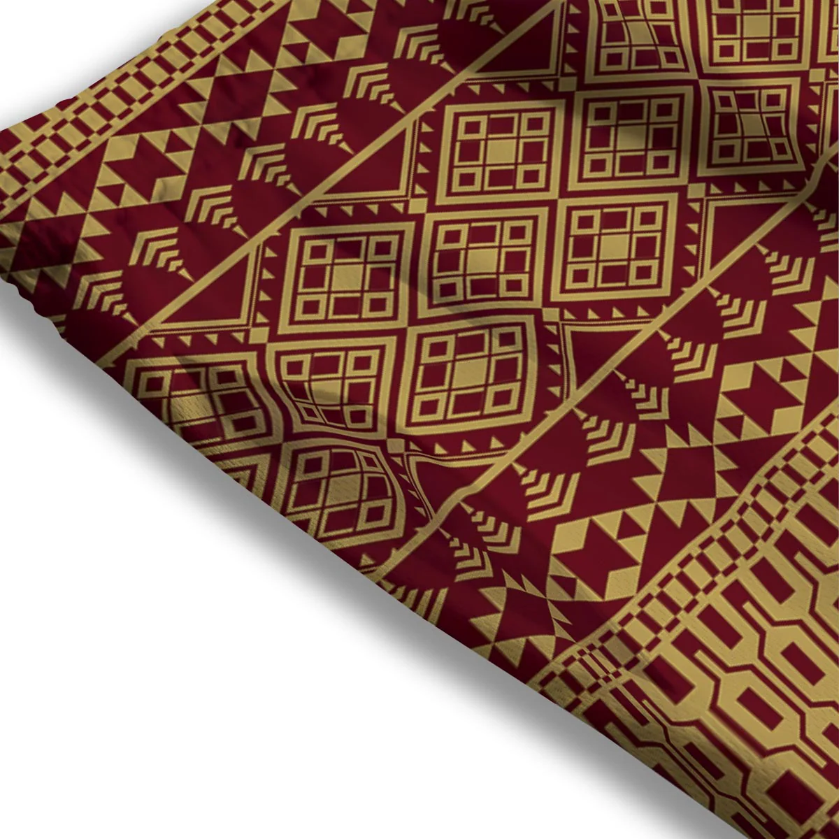 Thai Traditional Print Pattern Mesh Shorts - Image 3